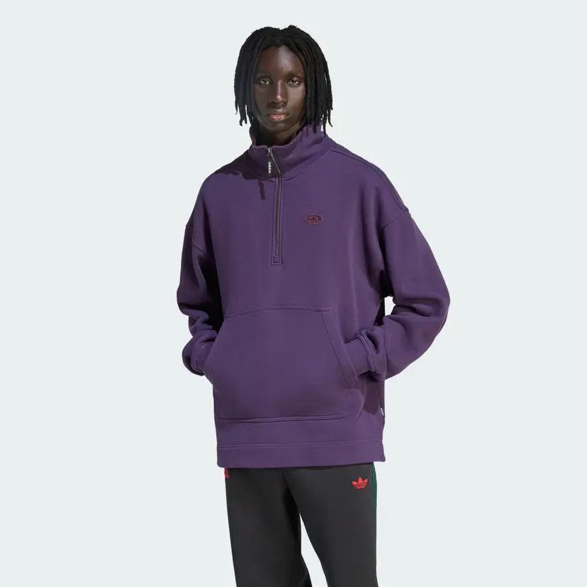 Adidas 90s ALTERNATIVE SPORT HALF ZIP GRAPHIC FLEECE GENSER