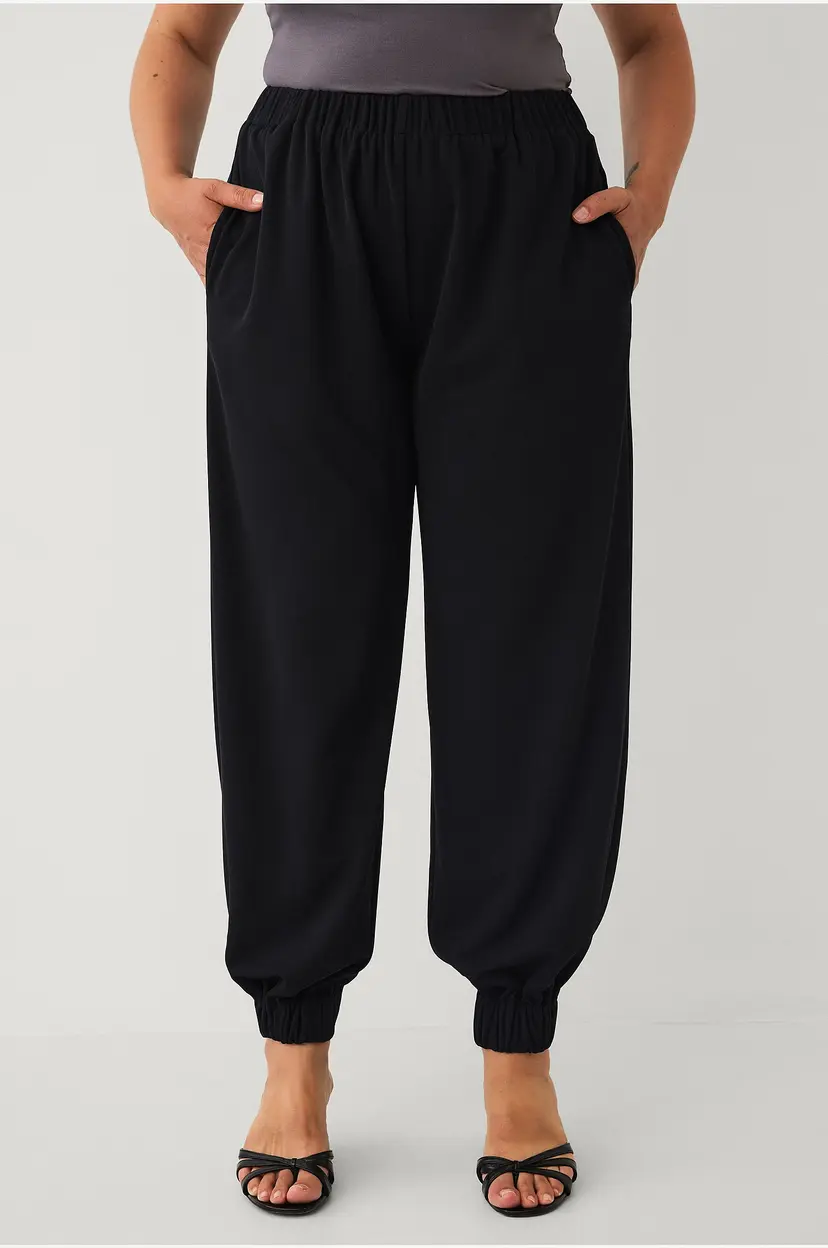 Ellos Plus collection Ballongbukser i jersey - Svart