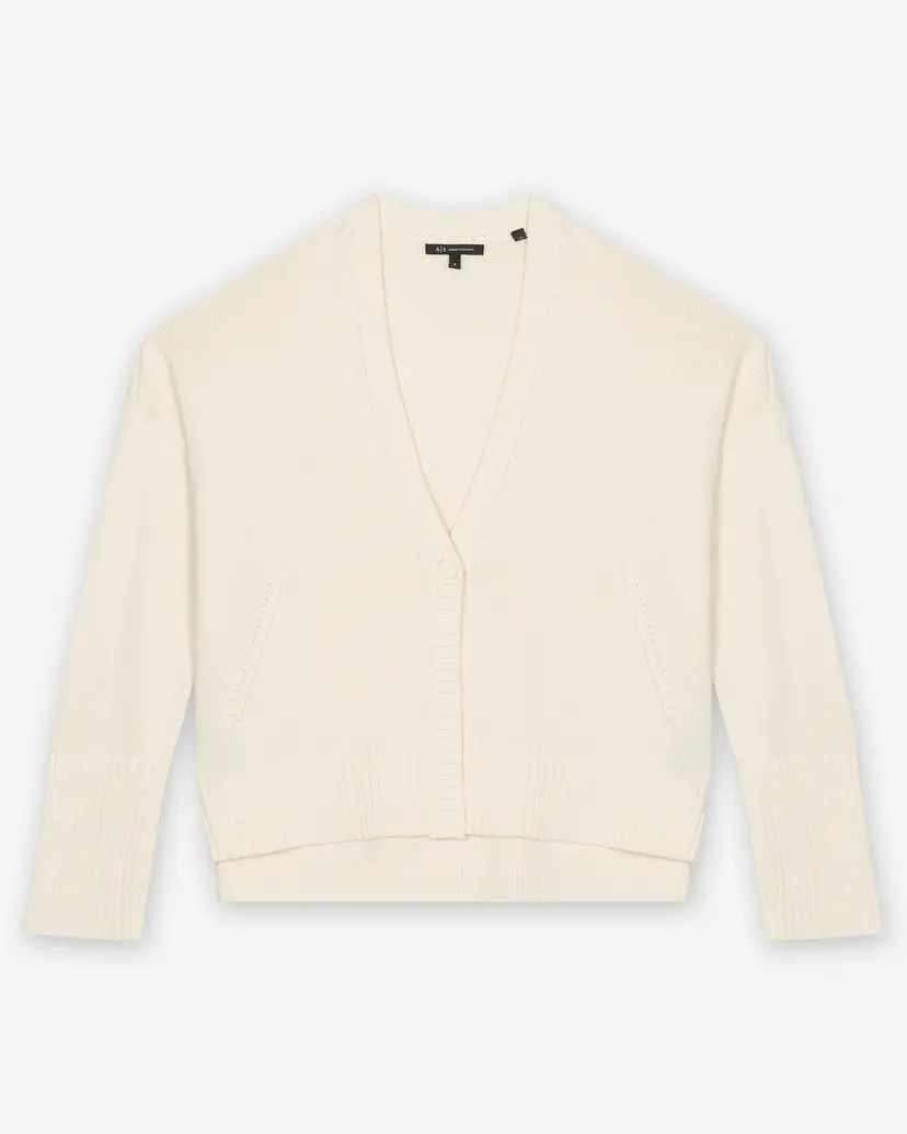 Armani Exchange Armani Exchange XW001304 White Knitted coat