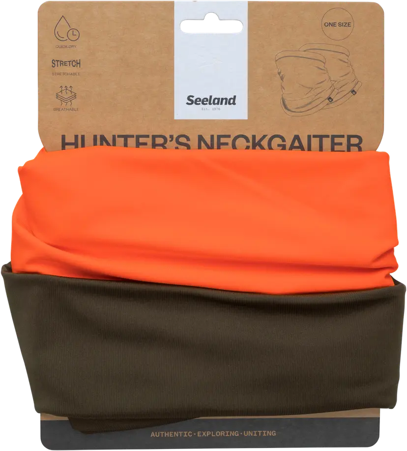 Seeland Seeland Spur Neckgaiter 2-Pack Pine Green/Orange Blaze