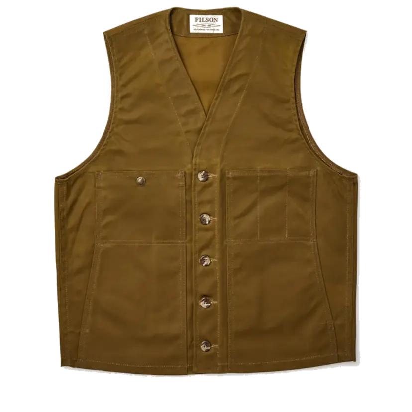 Filson Filson Oil Tin Cloth Vest Dark Tan