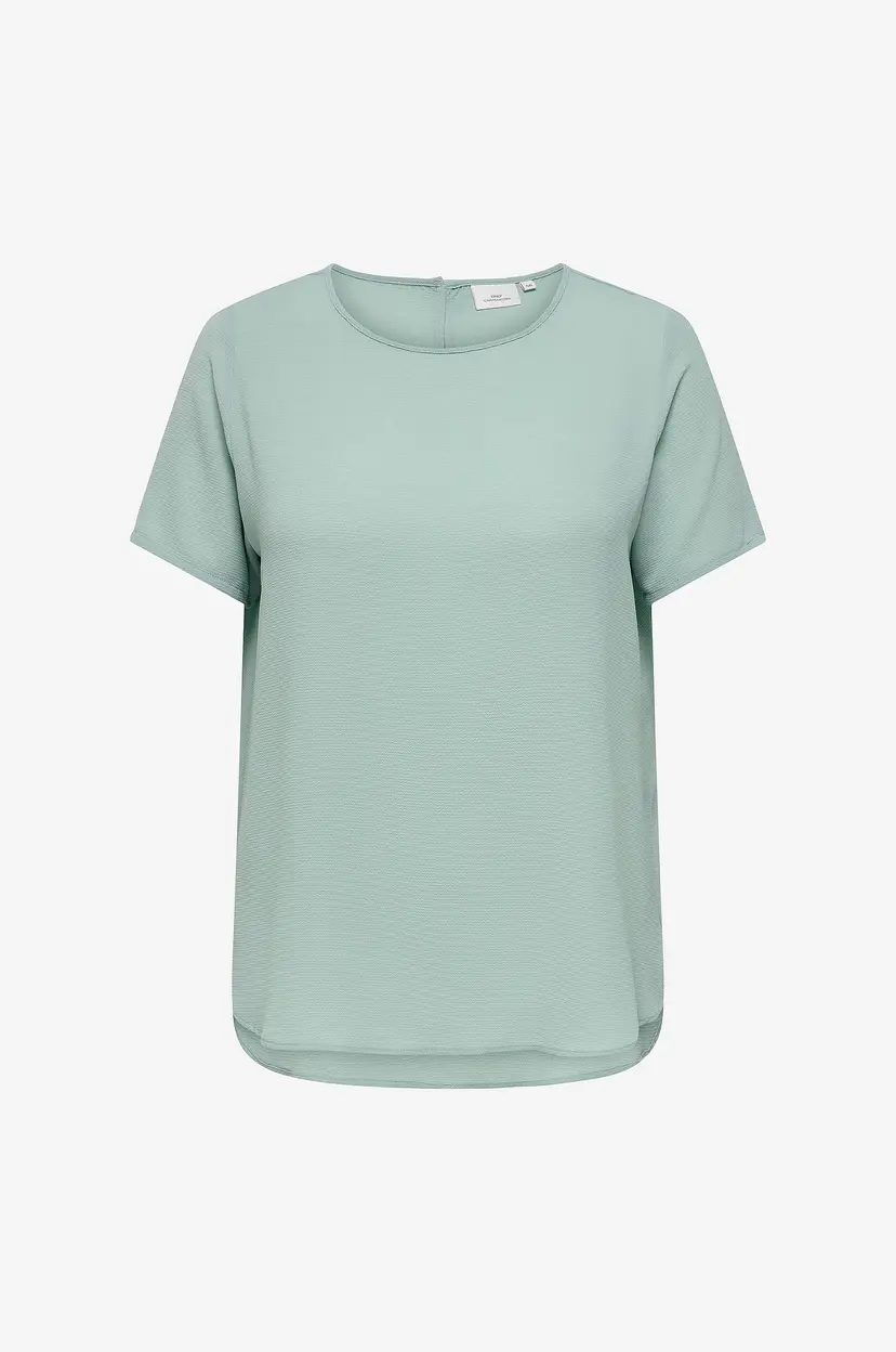 Only Carmakoma Bluse carVica SS Aop - Grønn