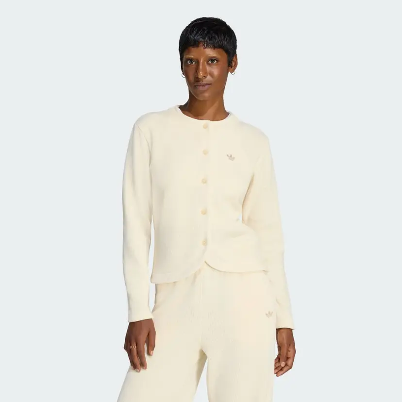 Adidas PREM ESS CHENILLE BUTTON UP CARDIGAN