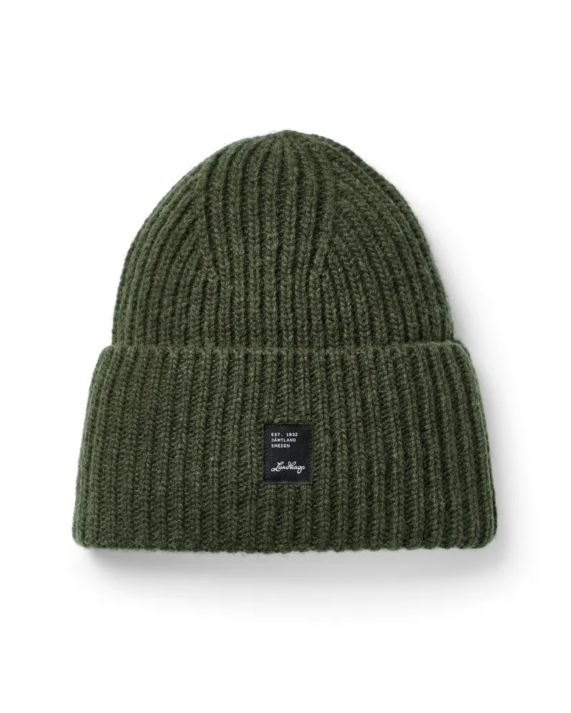 Lundhags Lundhags Knitted Wool Beanie Forest Green