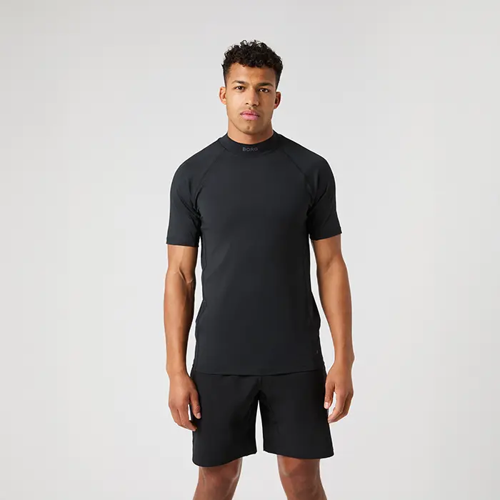 Björn Borg Mock Neck T‑skjorte Svart