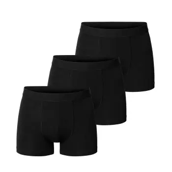 Bread & Boxers Bread and Boxers Boxer Briefs 3P Svart økologisk bomull X-Small Herre
