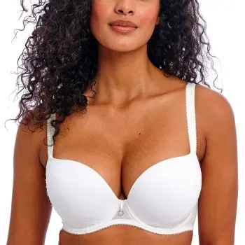 Freya Freya BH Fascinate UW Moulded Plunge T-Shirt Bra Hvit G 60 Dame