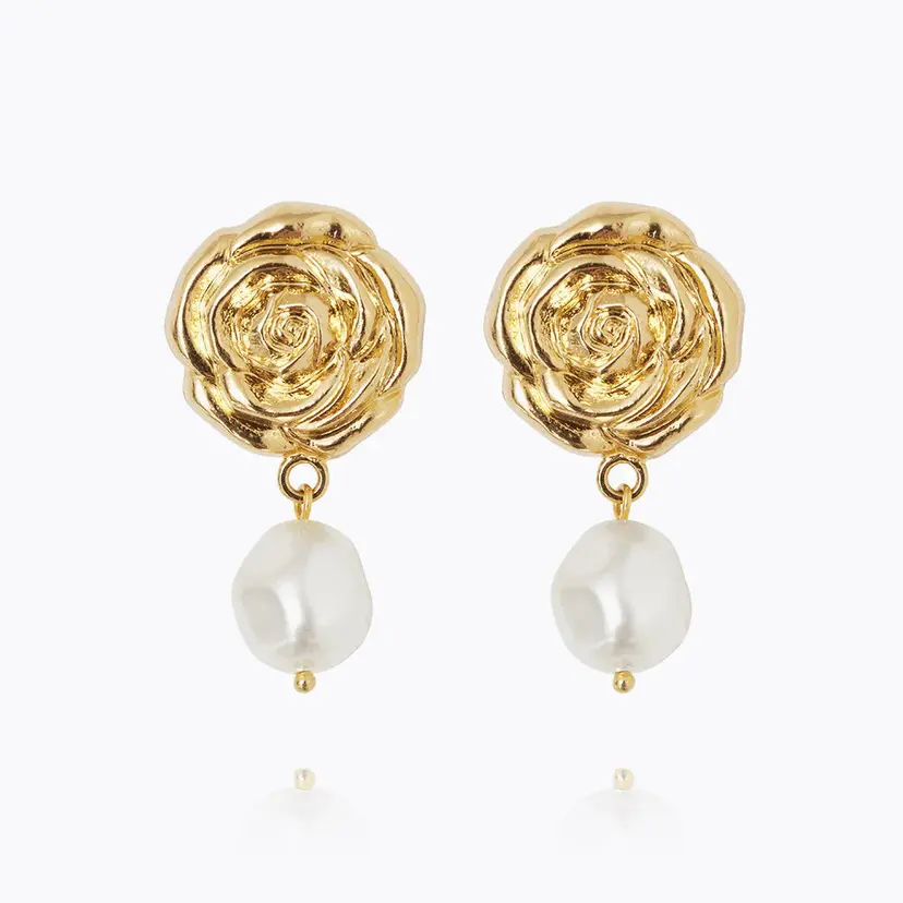 Caroline Svedbom Rosita Pearl Earrings Gold
