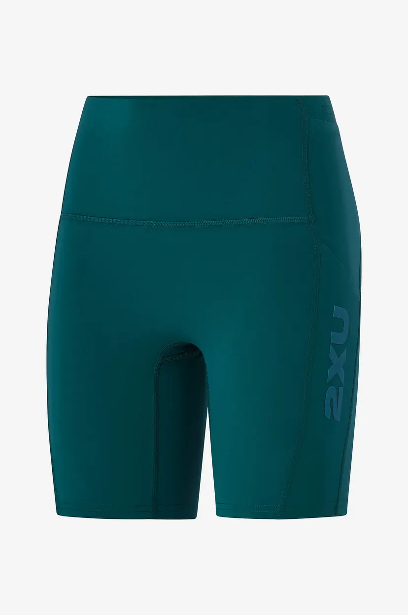 2XU Treningsshorts Form Stash Hi-Rise Bike Short - Grønn