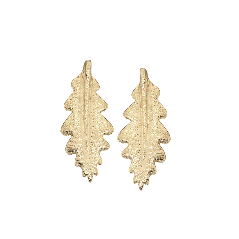 Scrouples Scrouples Øreringe - Leave ørestikker i 8 karat guld - 117643