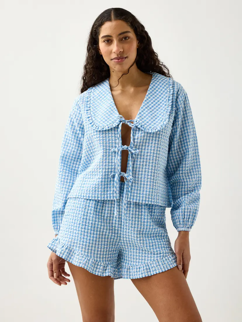 Lindex Pyjamasskjorte i seersucker