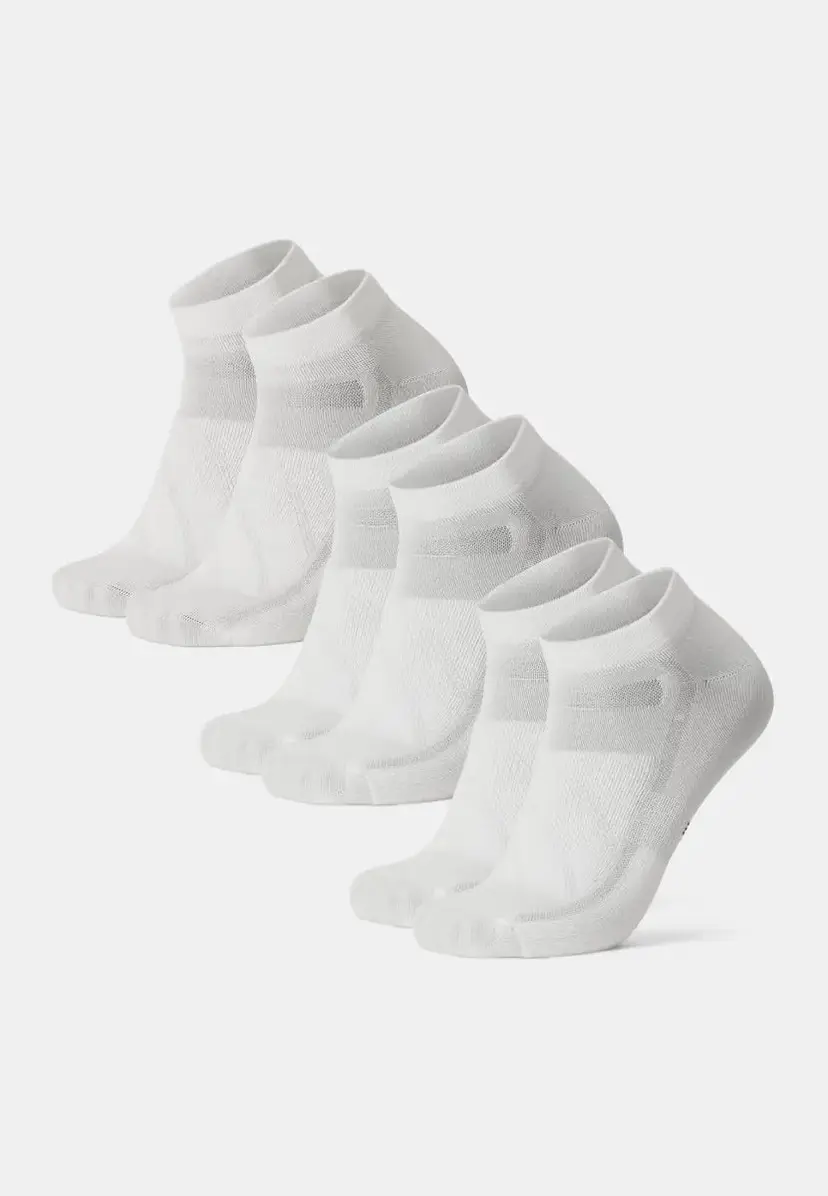 DANISH ENDURANCE DANISH ENDURANCE LOW-CUT CYKELSTRØMPER Hvid | Hvid/Sort 39-42