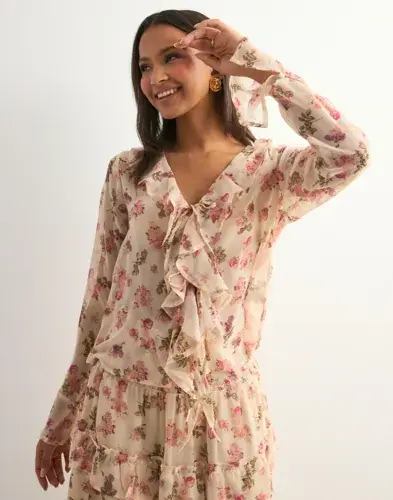 Neo Noir Neo Noir - Multi/Mønstrete - Anika Marigold Print Blouse