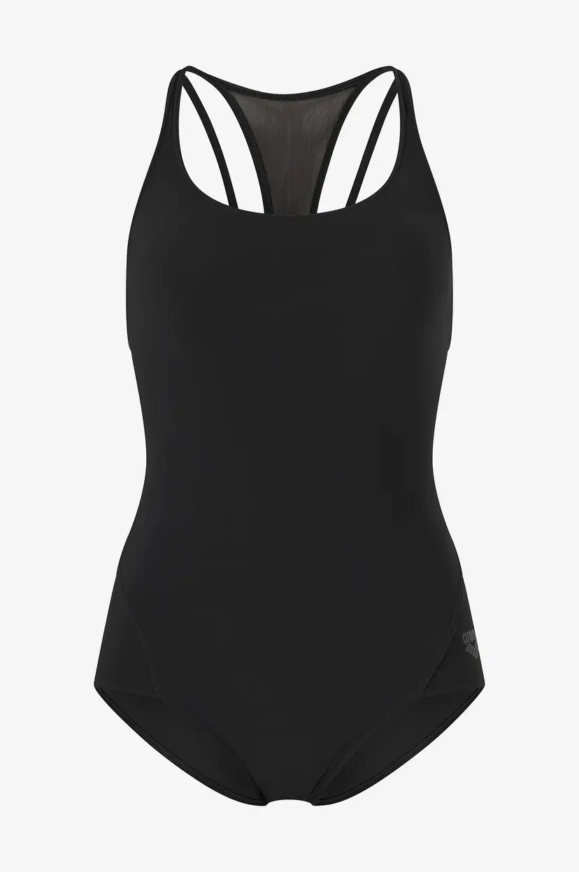 arena Badedrakt Arena Mesh Panels Swimsuit Power Back - Svart