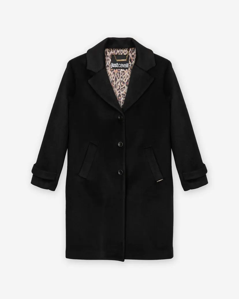 Just Cavalli Just Cavalli R Wool Coat Black Overcoat