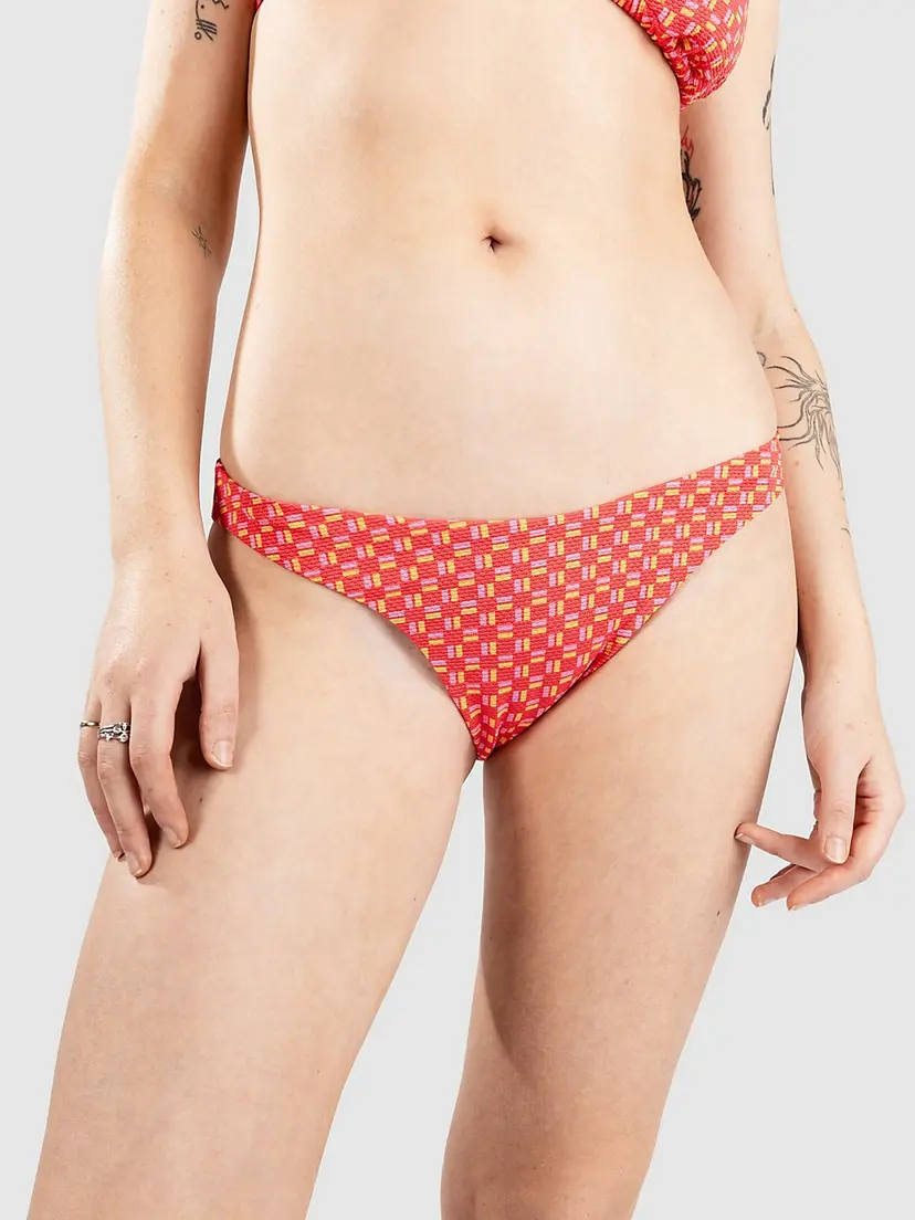 Rip Curl Rip Curl Shell Cove High Leg Cheeky Bikinitruse rød