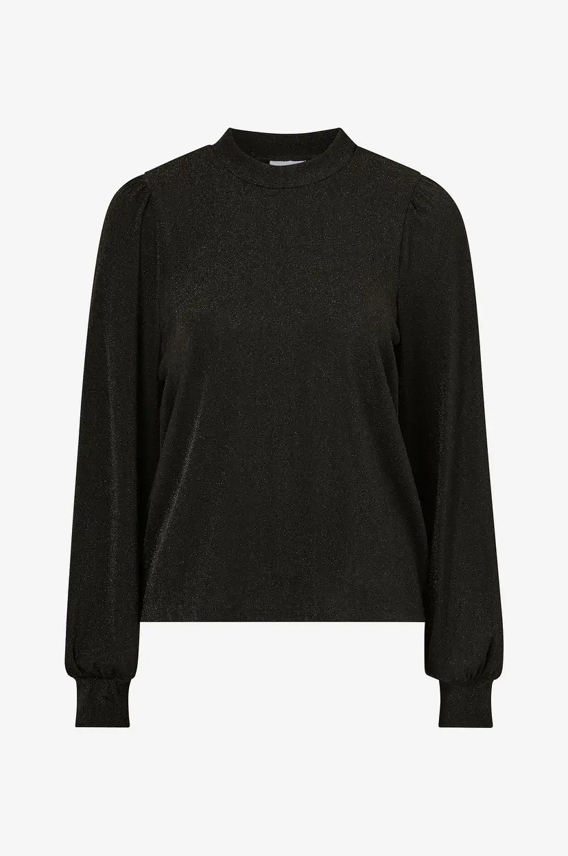Vila Topp viAugustina L/S Glitter Top - Svart