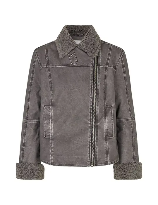 MbyM mbyM - Sherlice Teddy Jacket - Worn Magnet