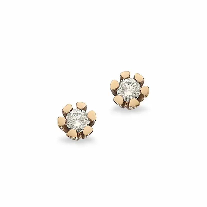 Vida Vida - Guld øreringe med diamanter 0,06ct - 1813,06
