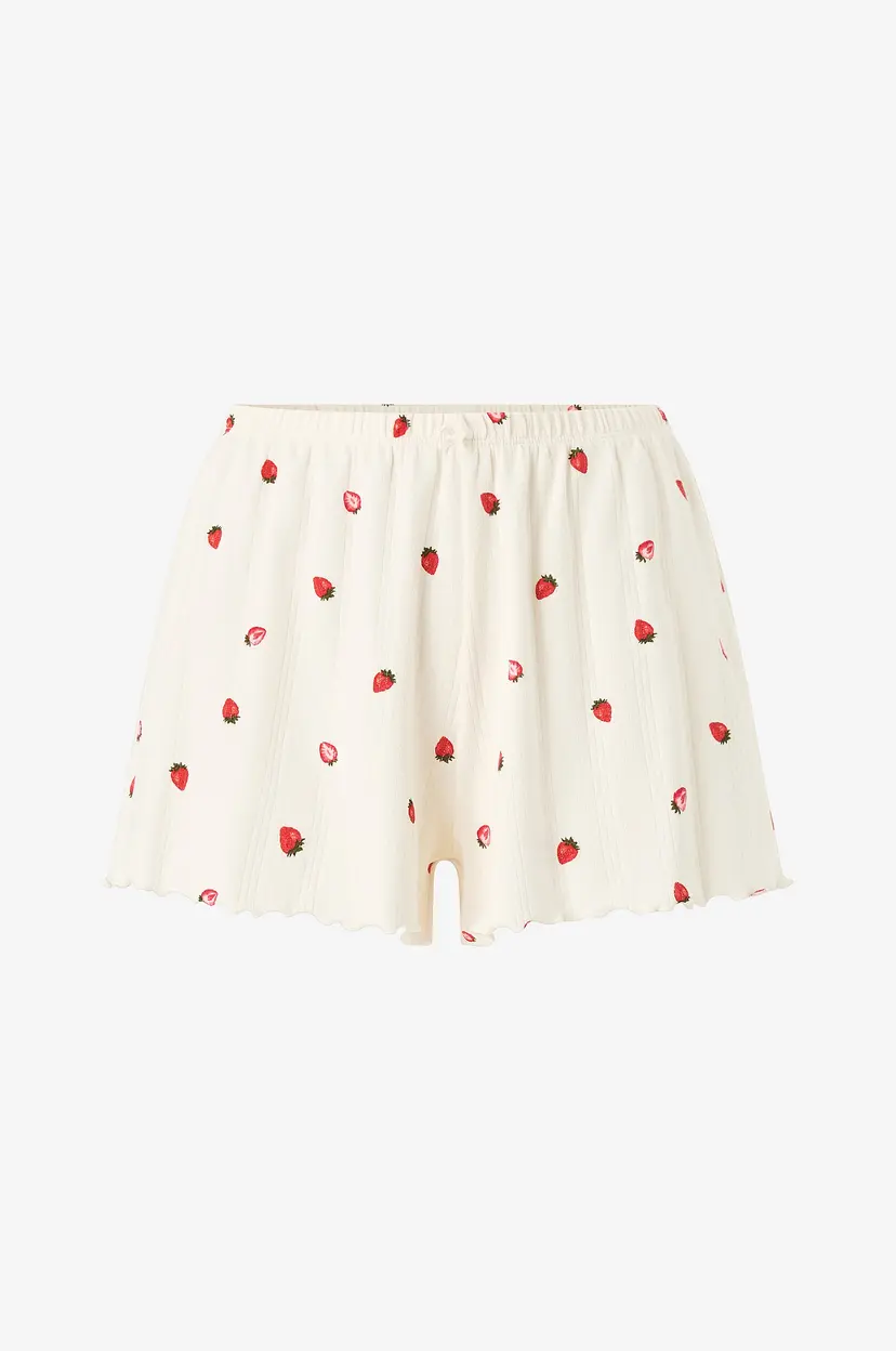 Hunkemöller Pyjamasshorts Short Pointelle Print - Hvit