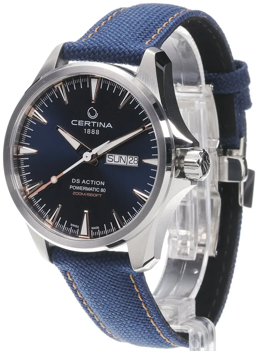 Certina Certina Herreklokke C032.430.18.041.01 DS Action Blå/Tekstil Ø41 mm