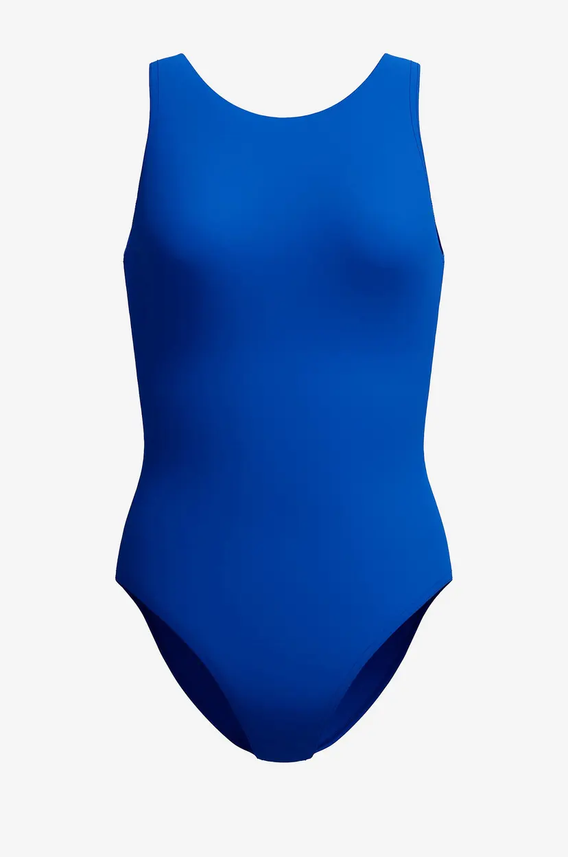 Speedo Badedrakt Solid v-neck one piece - Blå