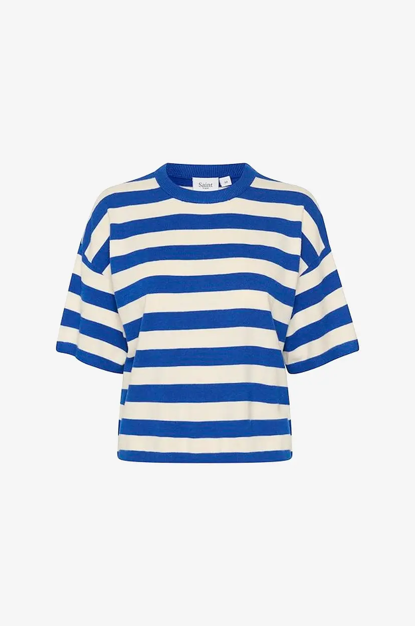Saint Tropez Genser FikamSZ Striped Pullover - Blå