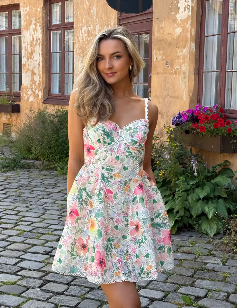 ASTR The Label Birdie Floral Mini Dress