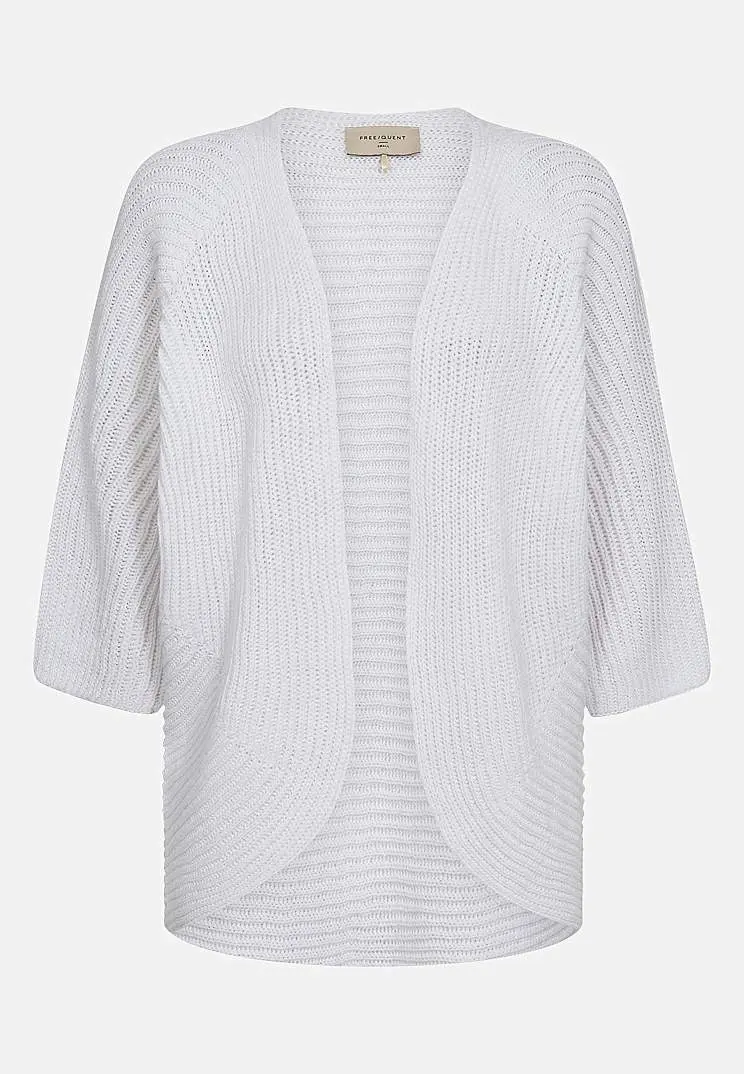 Freequent Strikket cardigan med trekvarterme