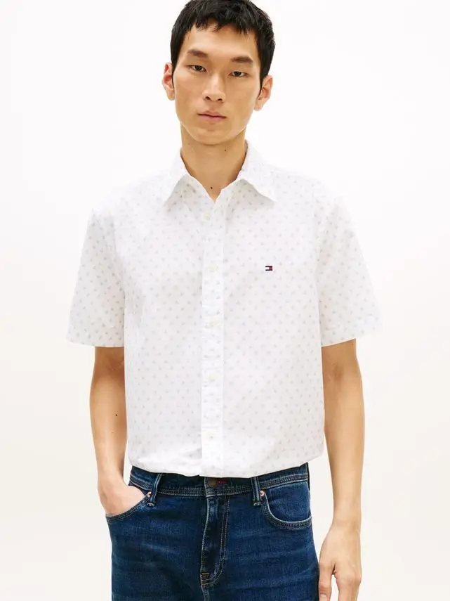 Tommy Hilfiger FLEX POPLIN PRT RF BD S/S
