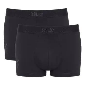 Sloggi Sloggi 2P SLG Base Trunk Svart bomull Large Herre