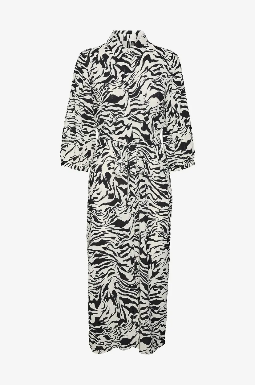 Vero Moda Kjole vmIlona 3/4 Sleeve 7/8 Dress Wvn - Beige
