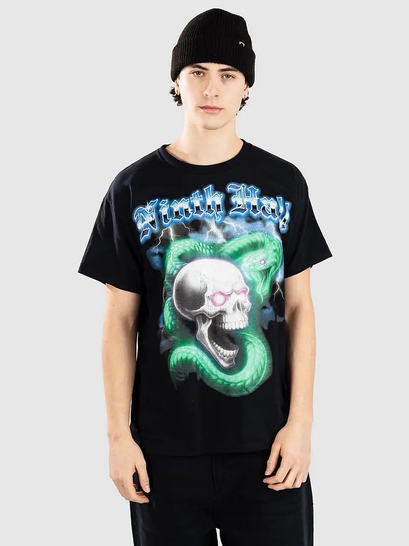 Ninth Hall Ninth Hall Black Light T-skjorte svart