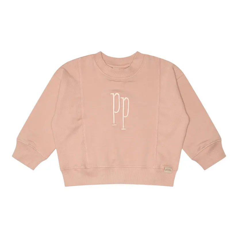Petit Piao Petit Piao Genser Rib Emb Adobe Rose (80 / 1 år)