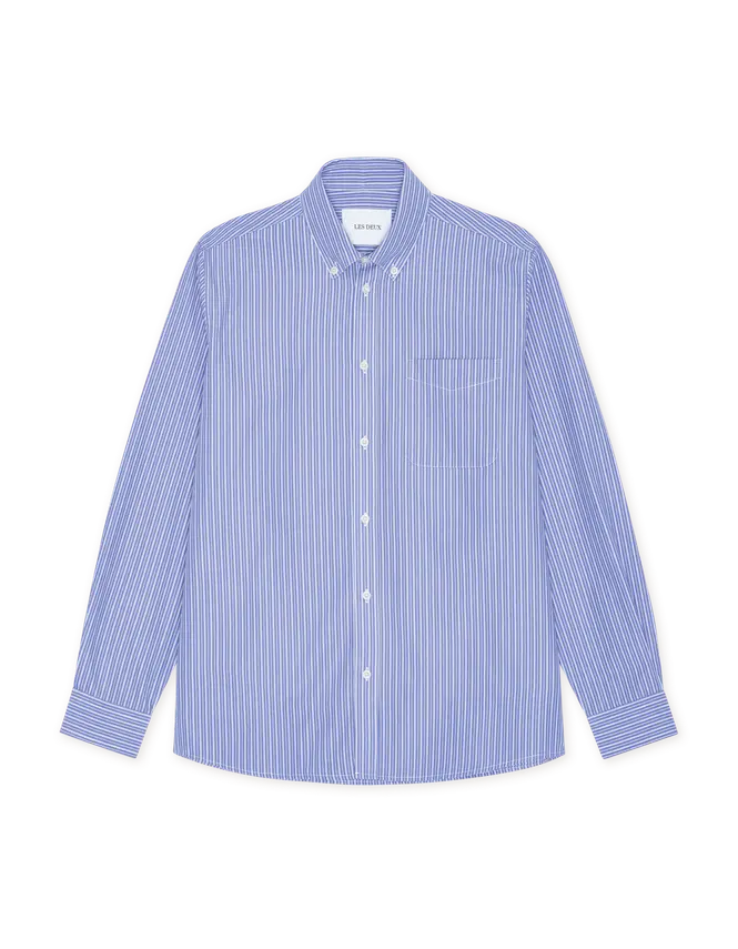 Les Deux Kent Stripe Poplin Shirt