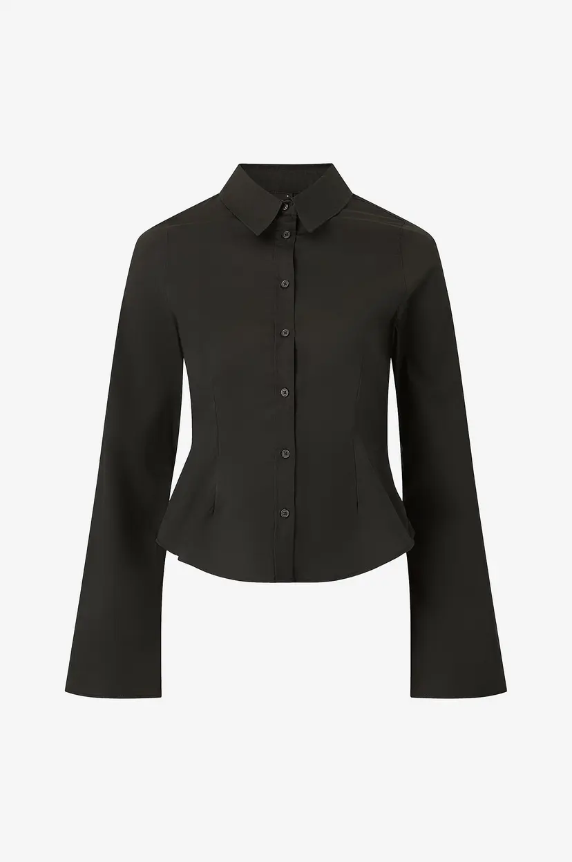Gina Tricot Skjorte Shaped shirt - Svart