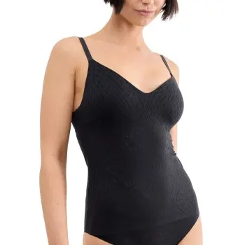 Sloggi Sloggi ZERO Feel Bliss Push-Up Bra Shirt Svart Large Dame