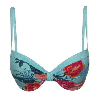 Esprit Esprit Peony Beach Padded Push Up Bikini Turkis Mønster B 40 Dame
