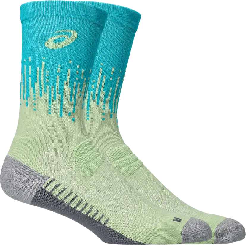 Asics Asics Performance Run Sock Crew Illuminate Yellow/energy Aqua