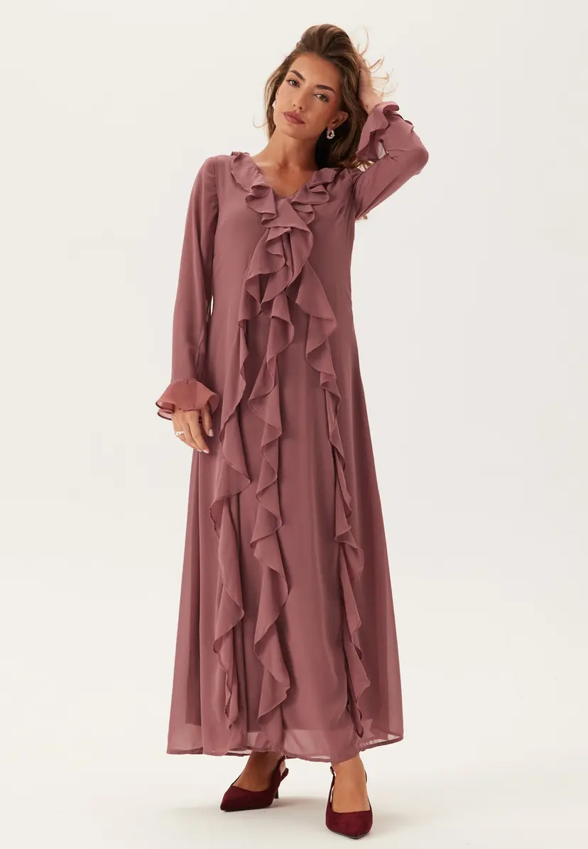 Vero Moda Vmholly Ls Flounce Ankle Dress