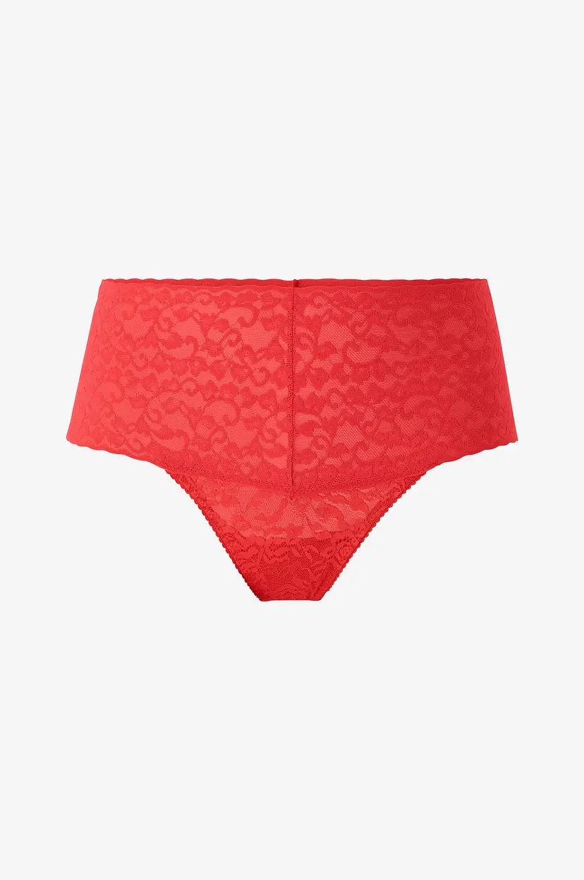 Lace Laboratory Stringtruser High Waist Thong - Rød