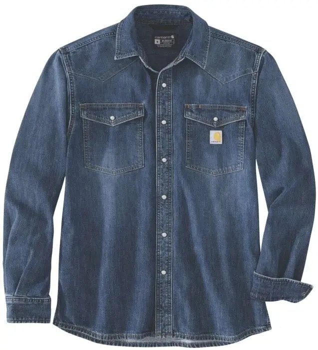 Carhartt Workwear Carhartt Workwear Carhartt M's Denim L/S Snap Front Shirt Wyatt