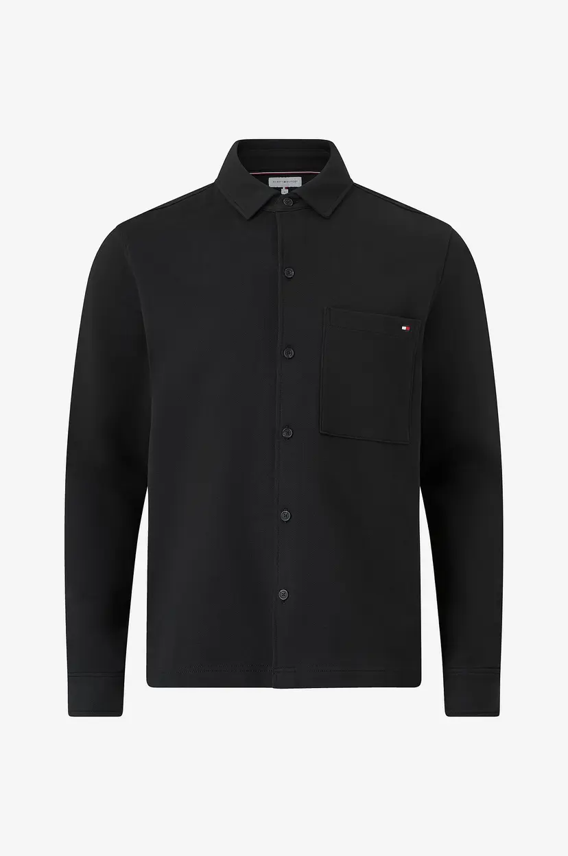 Tommy Hilfiger Overtreksskjorte Essential Terry - Svart