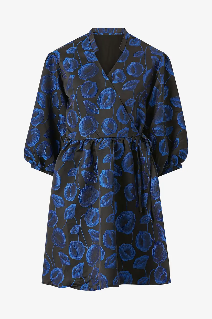 Noella Kjole Pina Aya Wrap Dress - Blå