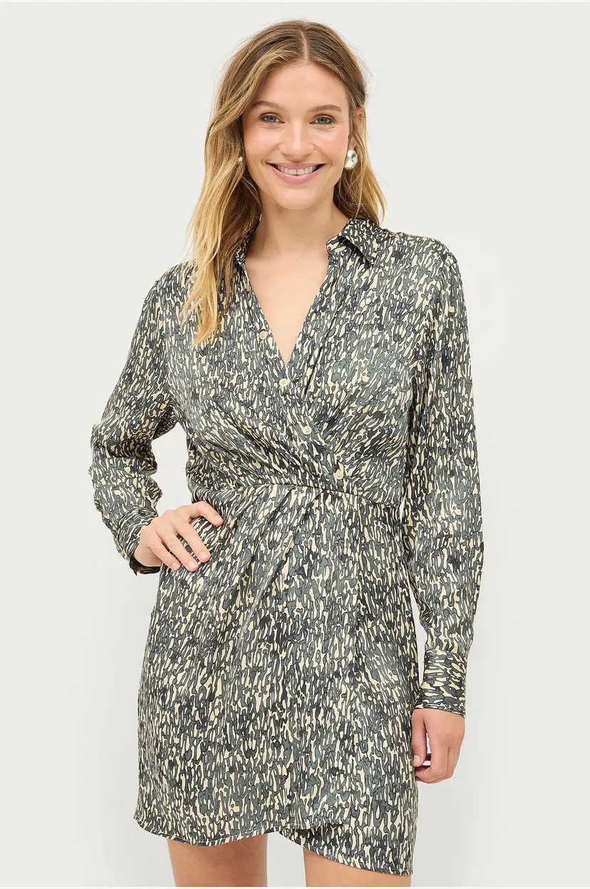 Second Female Kjole Luna Dress - Grå
