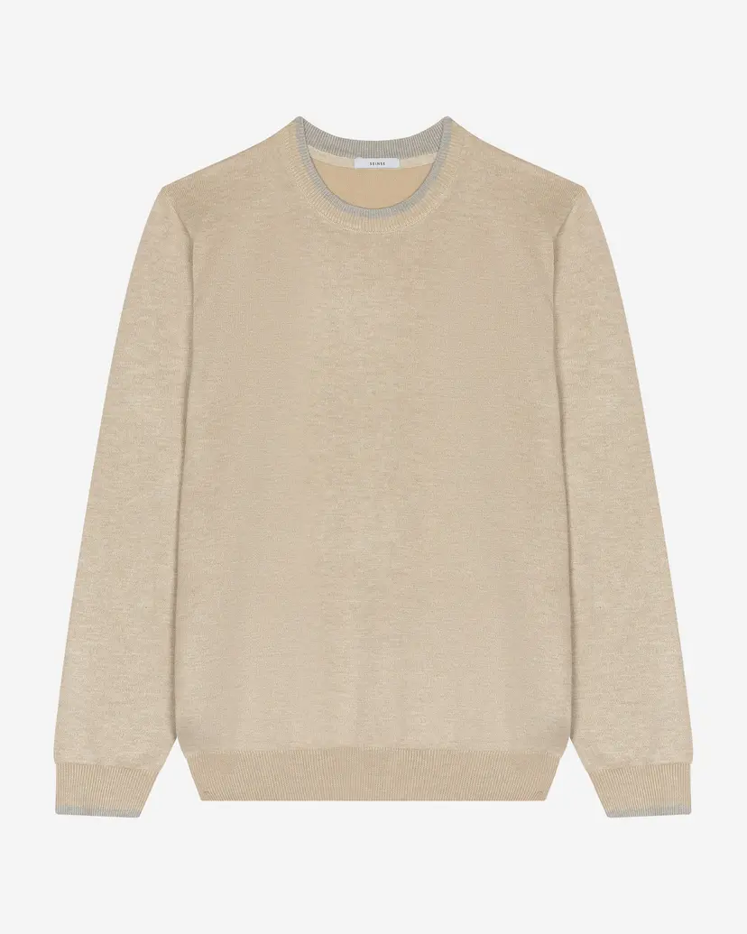 Seinse Seinse MI3103SS Beige Sweatshirt