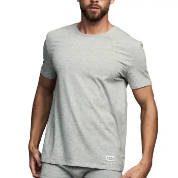 Frank Dandy Frank Dandy Bamboo Straight Tee Grå Herre