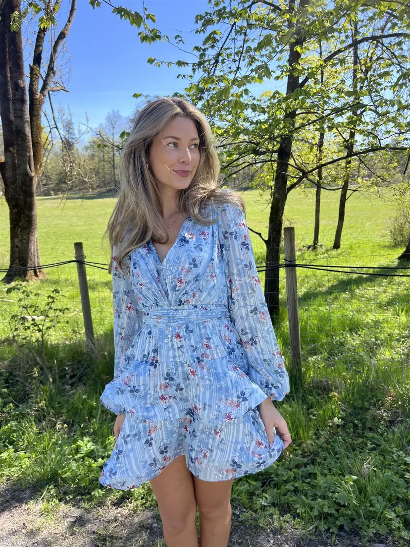 Kayani Asya Bedouin Dress - Sea Bloom