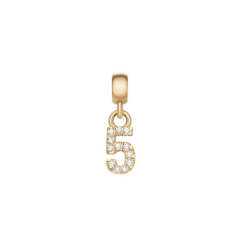 Daniel Wellington Gold Charm Crystal Number | DW