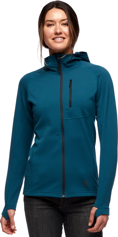 Black Diamond Black Diamond Women's Coefficient Fleece Hoody Azurite